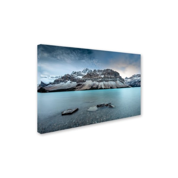 Pierre Leclerc 'Icy Blue Bow Lake' Canvas Art,22x32